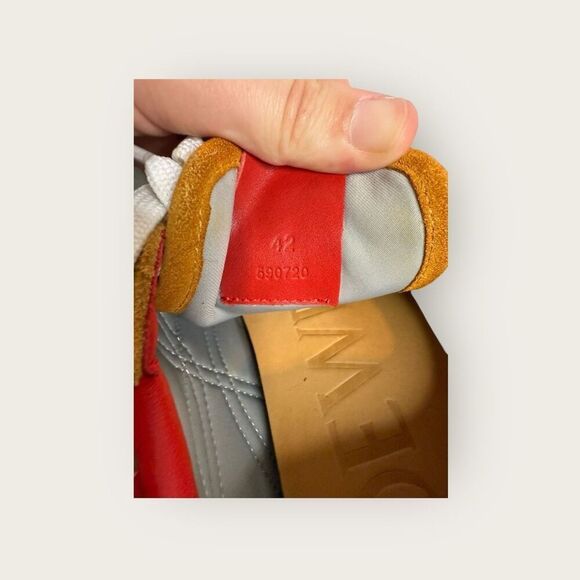 Loewe Flow Runner in Cognac/Silver/Red Size 42 - Picture 8 of 9